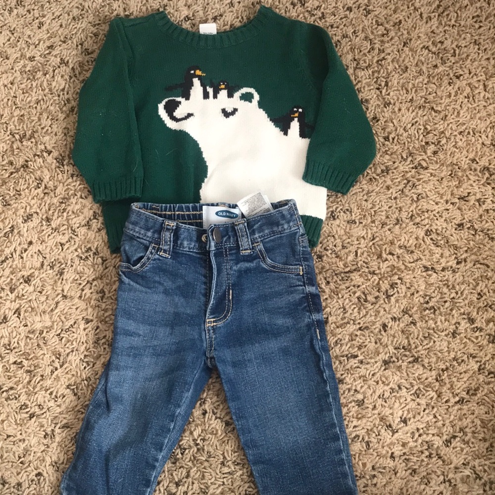 Old navy sweater outfit